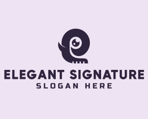 Elephant Letter E logo design