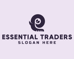 Elephant Letter E logo design