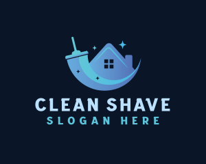 Home Cleaning Squeegee logo design