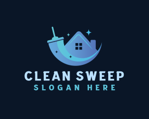 Home Cleaning Squeegee logo design