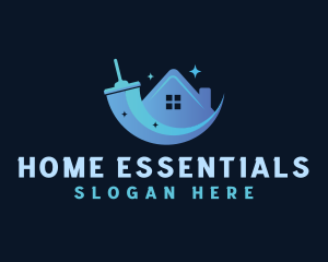 Home Cleaning Squeegee logo design