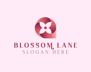 Four Petal Flower  logo design