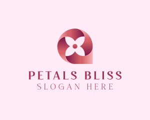 Four Petal Flower  logo design