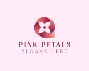 Four Petal Flower  logo design