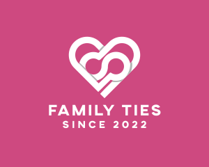 Heart Dating Family logo design