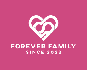 Heart Dating Family logo design