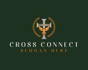 Cross Dove Religion logo