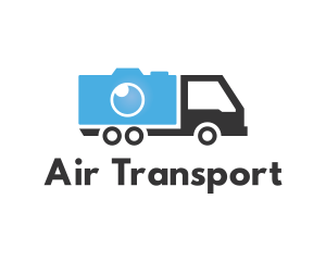 Camera Transport Truck logo design