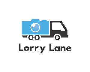 Camera Transport Truck logo design