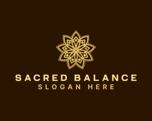 Flower Mandala Wellness logo design