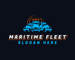 Truck Fleet Logistics logo design