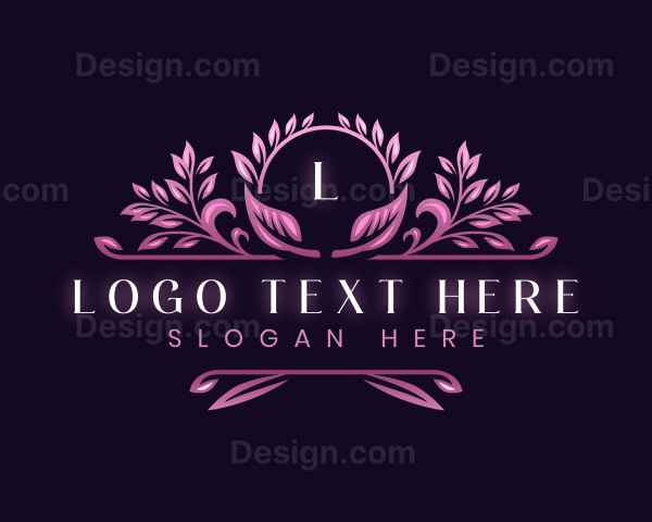 Elegant Floral  Decorative Logo