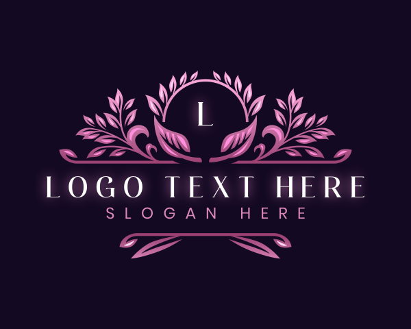 Elegant Floral  Decorative logo