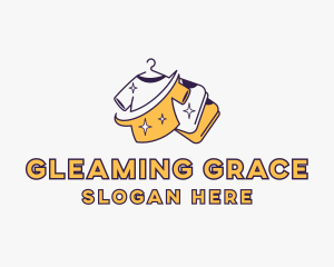 Sparkle Clean Laundry logo design