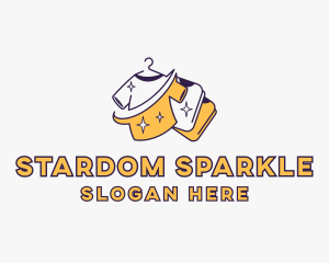 Sparkle Clean Laundry logo design