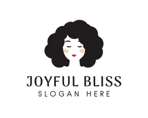 Curly Girl Hairdresser Logo