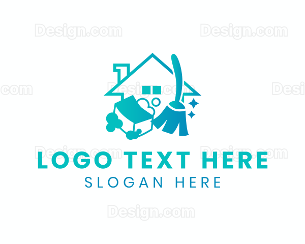 House Cleaning Sanitation Logo