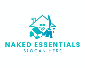 House Cleaning Sanitation logo design