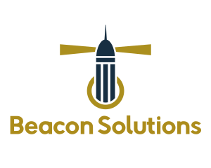 Gold Lighthouse Beacon logo