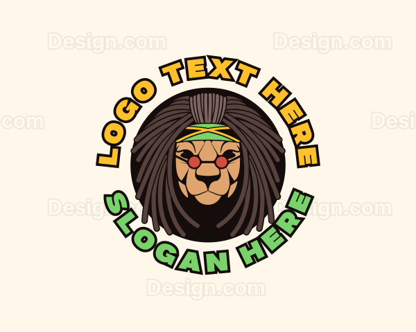 Jamaica Lion Dreadlocks Logo