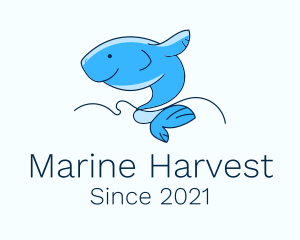 Big Blue Fish logo design