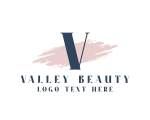 Watercolor Beauty  Cosmetics logo design