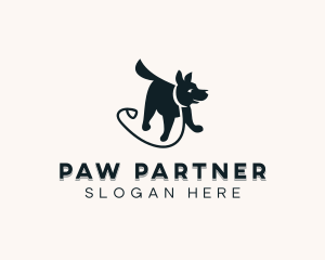 Puppy Dog Leash logo design