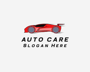 Fast Sports Car Racer logo design