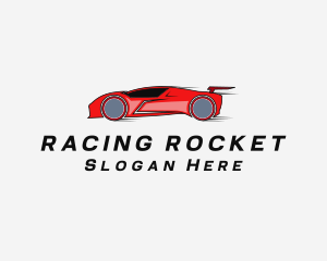 Fast Sports Car Racer logo design