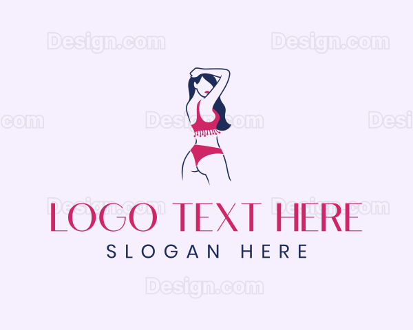 Fashion Bikini Woman Logo