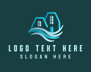 Real Estate - Clean House Splash logo design