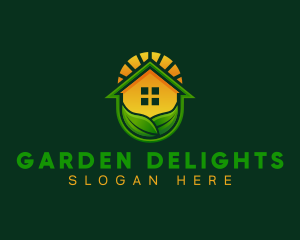 Gardening House Landscaping logo design