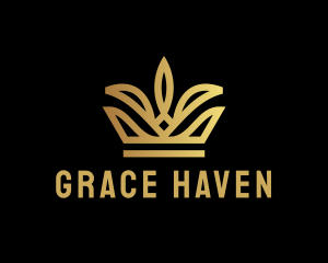 Golden Tiara Crown Logo