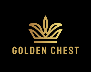 Golden Tiara Crown logo design