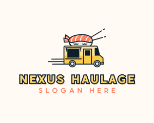 Sushi Food Truck logo design