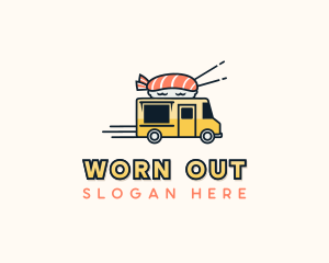 Sushi Food Truck logo design