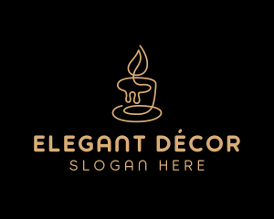 Decor Scented Candle logo design