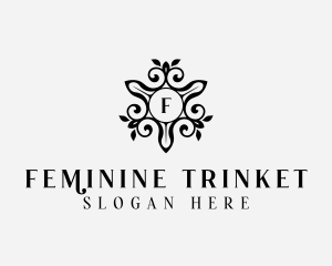 Feminine Elegant Floral logo design