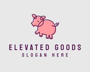 Scribble Pig Farm logo design