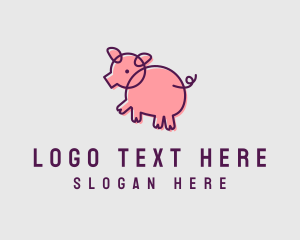 Tempo - Scribble Pig Farm logo design
