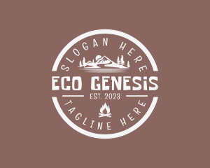 Mountaineering Eco Camp  logo design