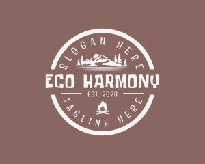 Mountaineering Eco Camp  logo design