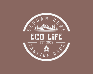 Mountaineering Eco Camp  logo design