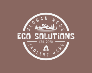 Mountaineering Eco Camp  logo design