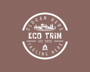 Mountaineering Eco Camp  logo design