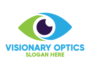 Optical Eye Vision Optometrist logo design