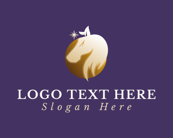 Horse Riding logo example 2