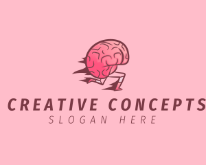 Mental Training Brain logo design