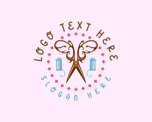 Sewing Butterfly Scissors  logo