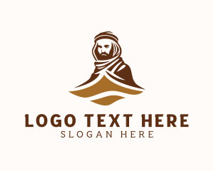 Bedouin Man Desert logo